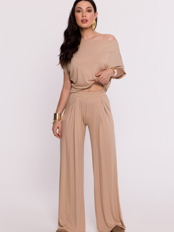 Spodnie Damskie Model B289 Cappuccino - BeWear