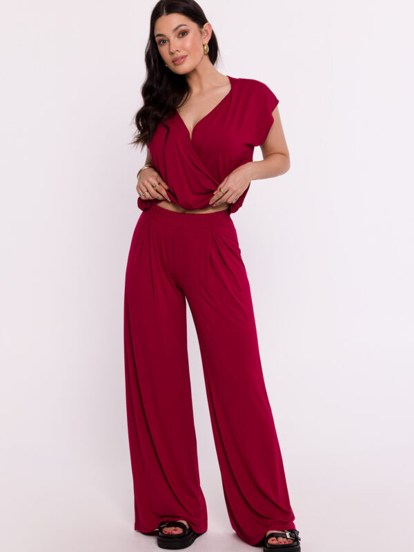 Spodnie Damskie Model B289 Bordo - BeWear