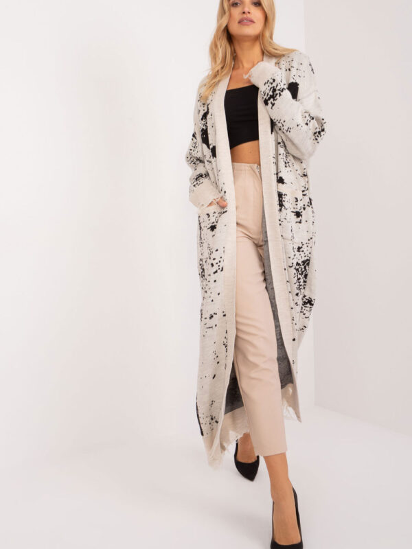 Sweter Kardigan Model BA-SW-14105.27 Light Beige - Badu