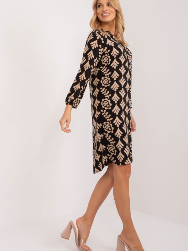 Sukienka Model D73771M30427A Black/Beige - Sublevel