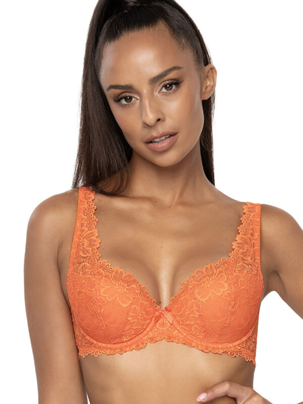 Biustonosz push up Biustonosz Usztywniany Model 053/22 Carmela Orange - Mat