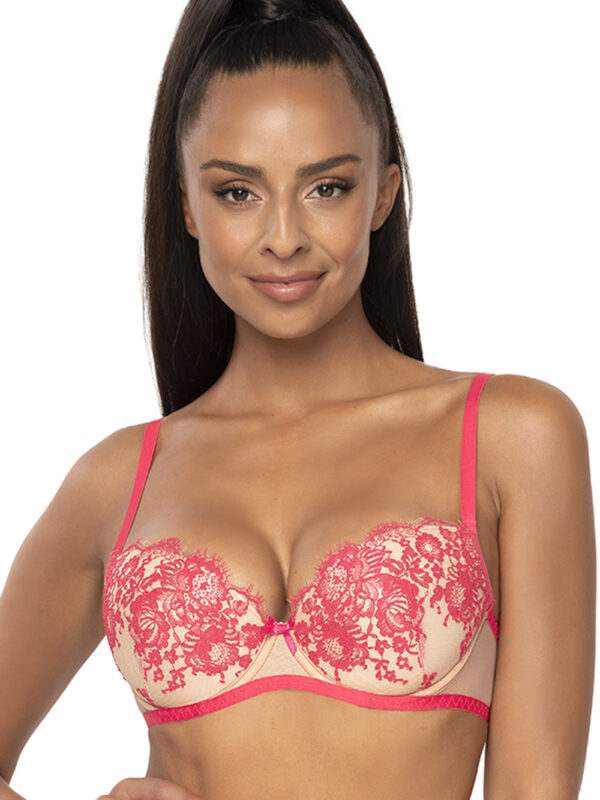 Biustonosz push up Biustonosz Push-up Model M-3804/11 Frances Beige/Pink - Mat