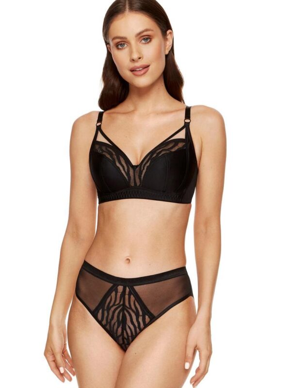 Biustonosz Soft Model Serena B2 Black/Beige - Gorteks