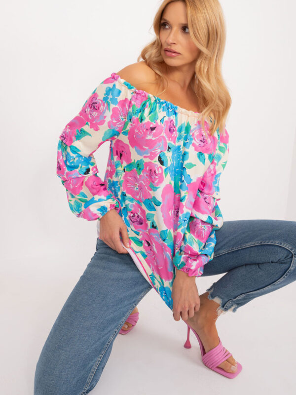 Bluzka Model WN-BZ-8281.59 Blue - Rue Paris