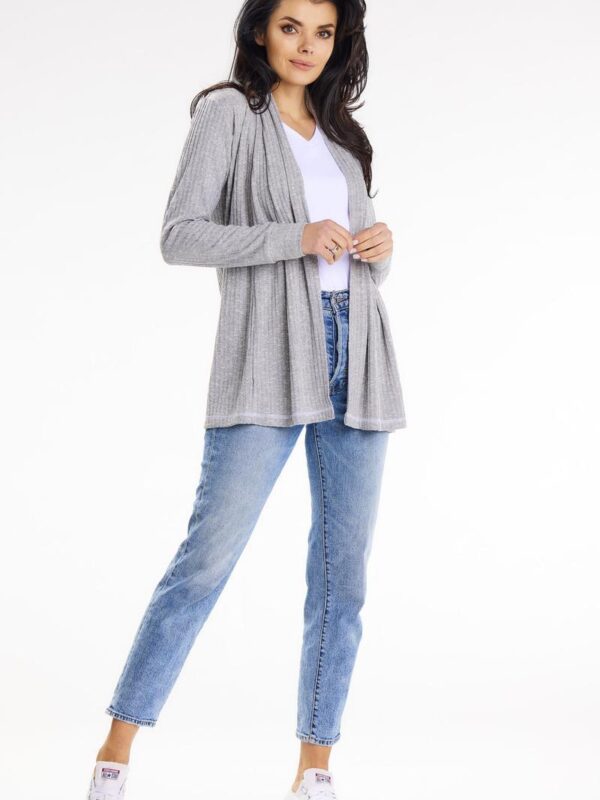 Sweter Kardigan Model A655 Grey - awama