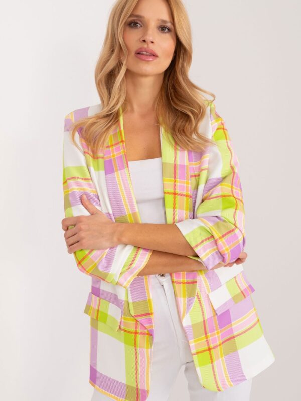 Marynarka Model DHJ-MA-18922.43 Limonka - Italy Moda