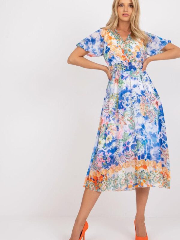 Sukienka Model DHJ-SK-15967-1.01P White/Blue - Italy Moda