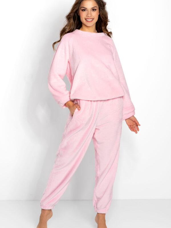 Spodnie Dres Damski Model Kimberly 178895 Pink - Momenti Per Me