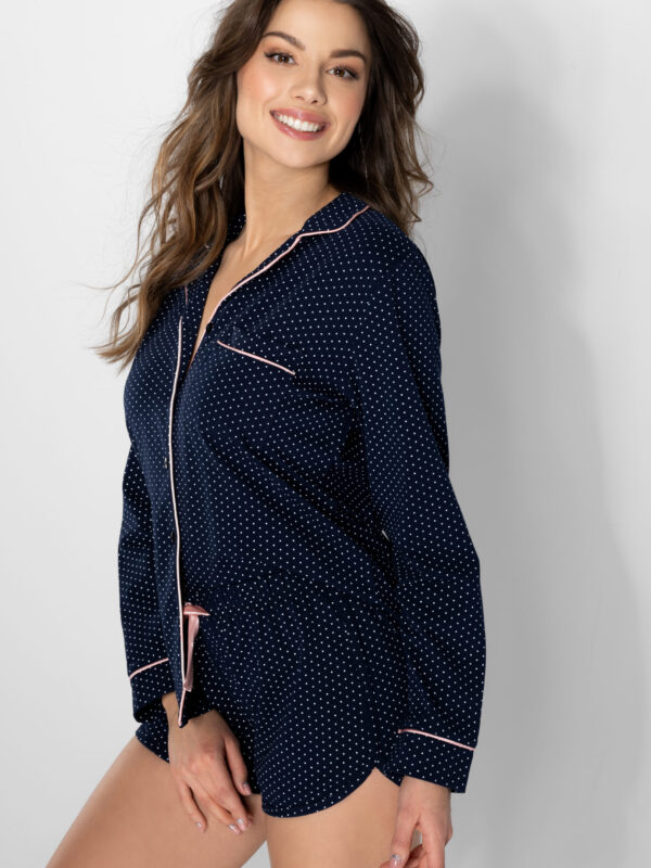 Piżama Damska Model Positive Vibes 168758 Navy - Momenti Per Me