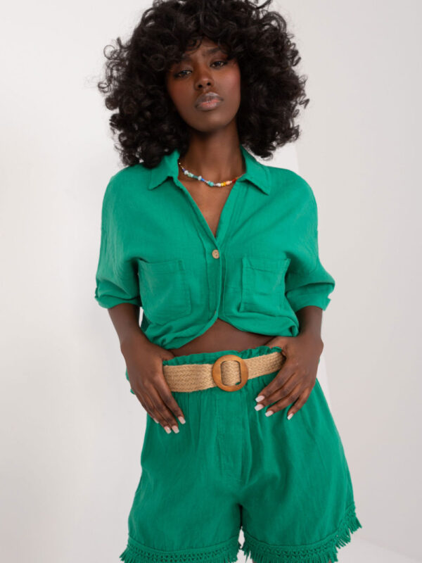 Szorty Damskie Model DHJ-SN-5536.34X Green - Italy Moda