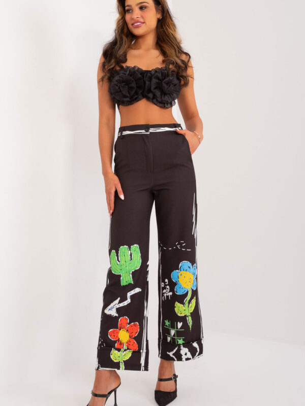 Spodnie Damskie Model DHJ-SP-18857.31 Black - Italy Moda