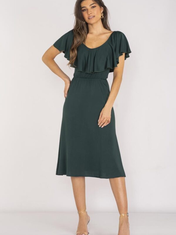 Sukienka Model A659 Bottle Green - awama