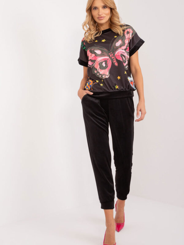 Spodnie Komplet Model DHJ-KMPL-8899.00X Black - Rue Paris