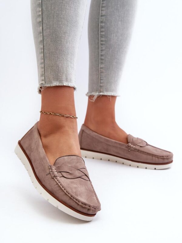 Mokasyny Model Nestalia 834280 Dark Beige - Step in style