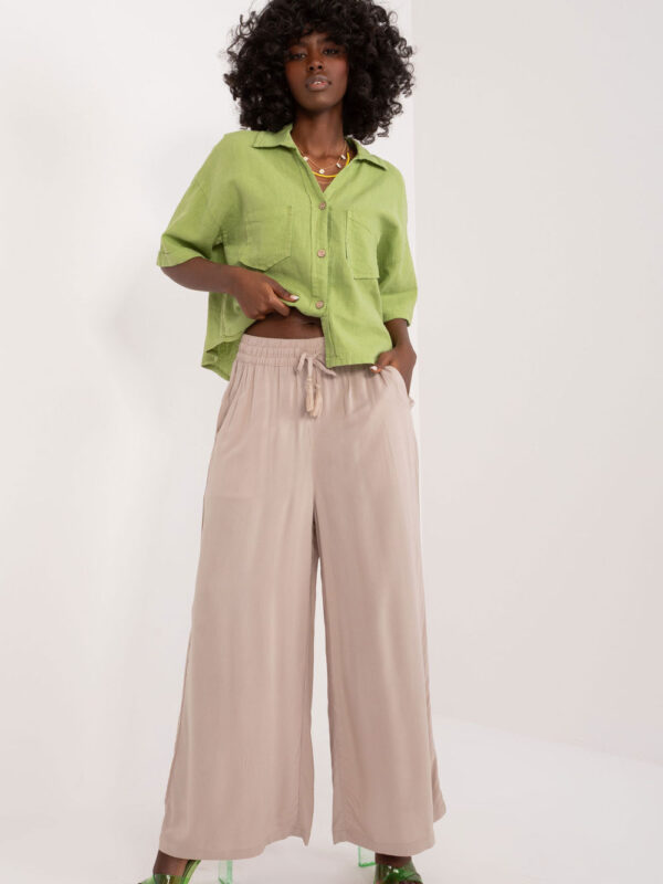 Spodnie Damskie Model D73761M62237E Beige - Sublevel