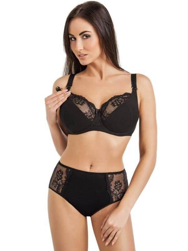 Biustonosz do karmienia Model Anastasia Mama 219 Black - Teyli