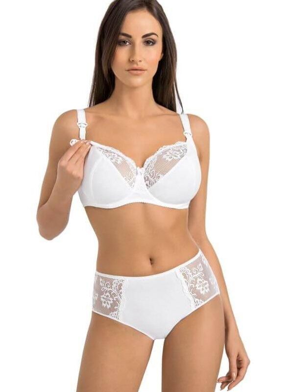 Biustonosz do karmienia Model Anastasia Mama 219 White - Teyli