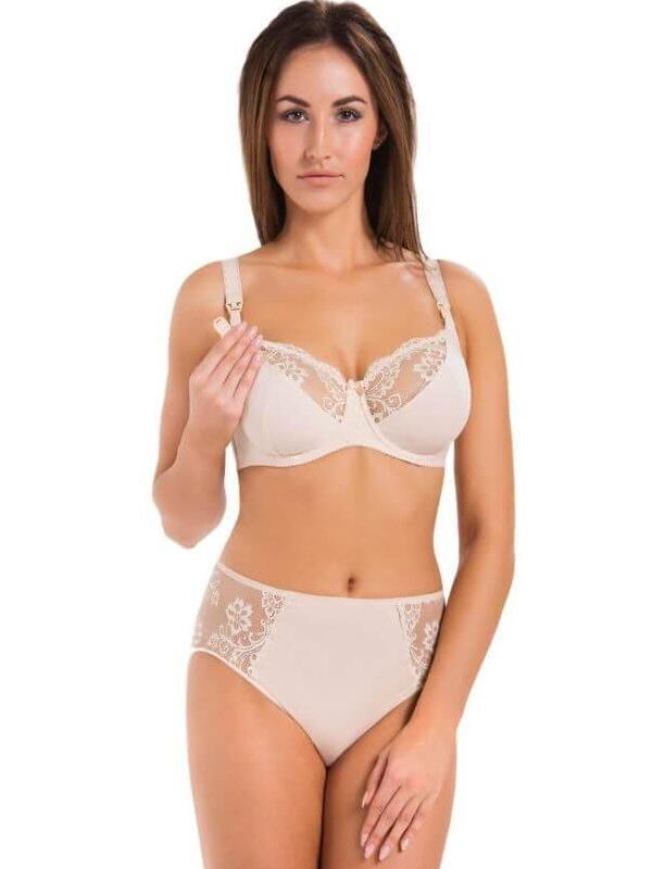 Biustonosz do karmienia Model Anastasia Mama 219 Beige - Teyli