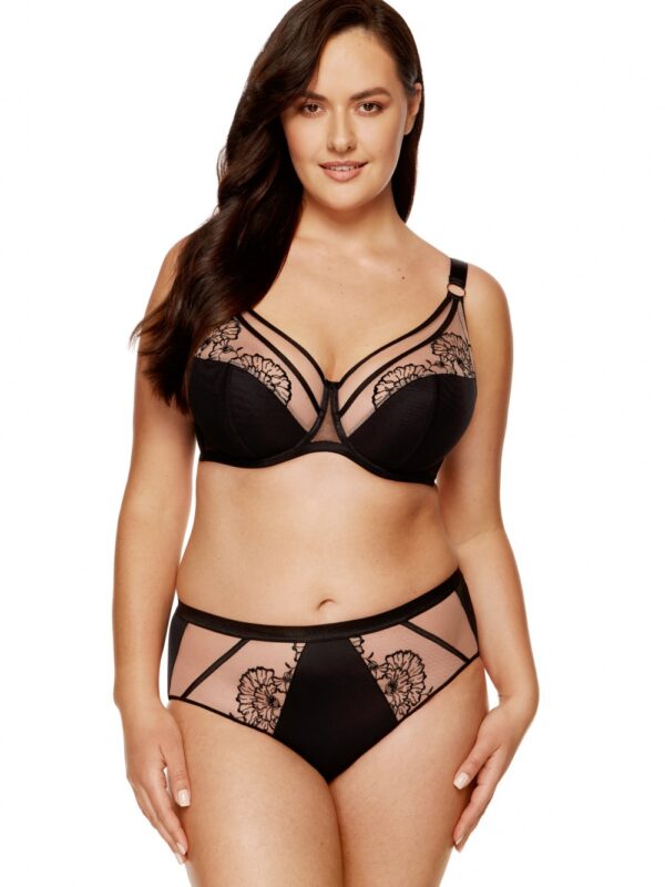 Biustonosz Soft Biustonosz Semi-Soft Model Kala B3 Black/Beige - Gorteks