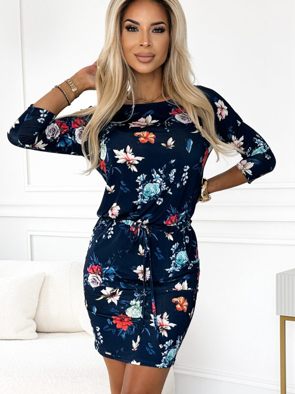 Sukienka Model 13-160 Flowers/Navy - Numoco