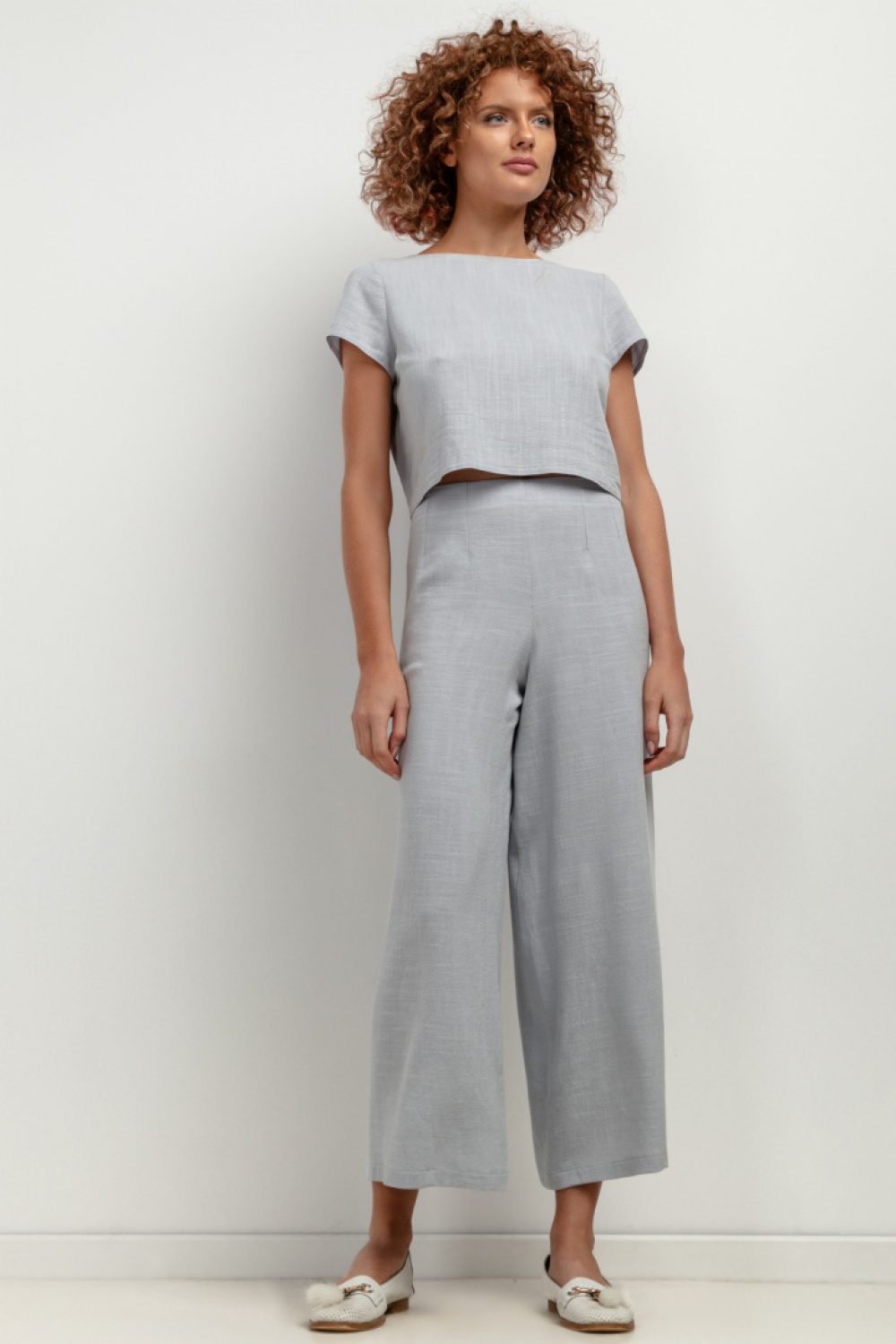 Spodnie Damskie Model T406 Grey Melange - Tessita