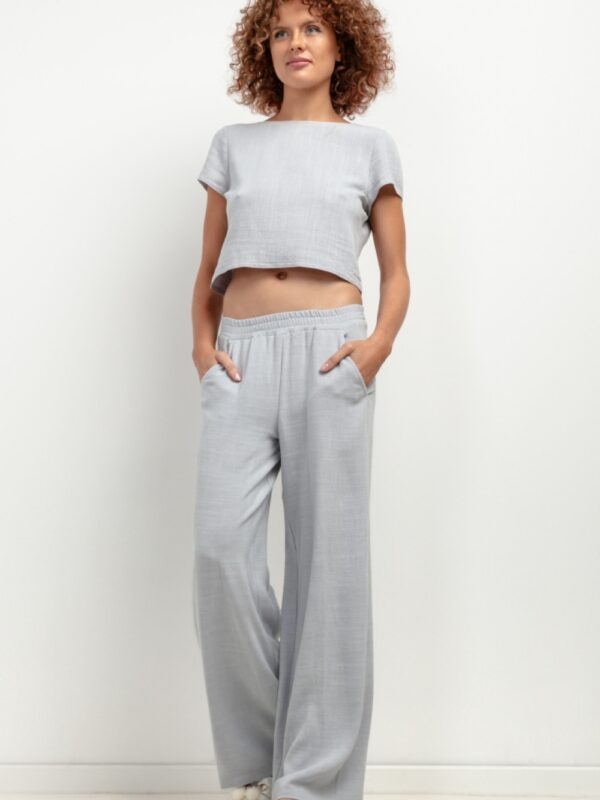 Spodnie Damskie Model T404 Grey Melange - Tessita