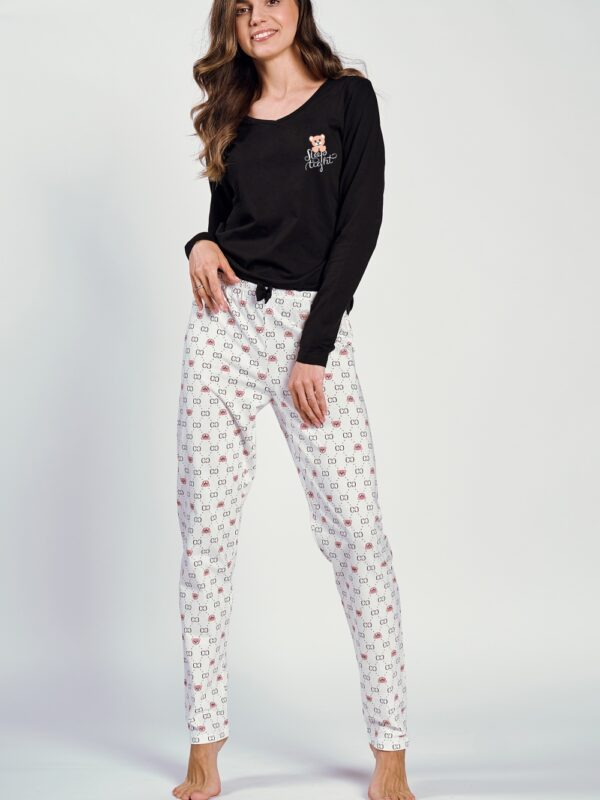 Piżama Damska Model Polly 3231 Black - Taro