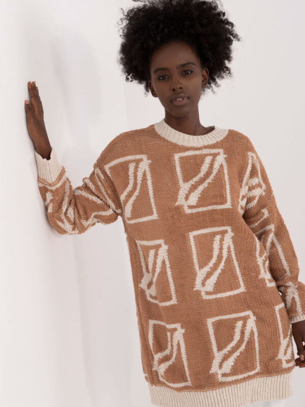 Sweter Damski Model BA-SW-0277.02 Camel - Badu