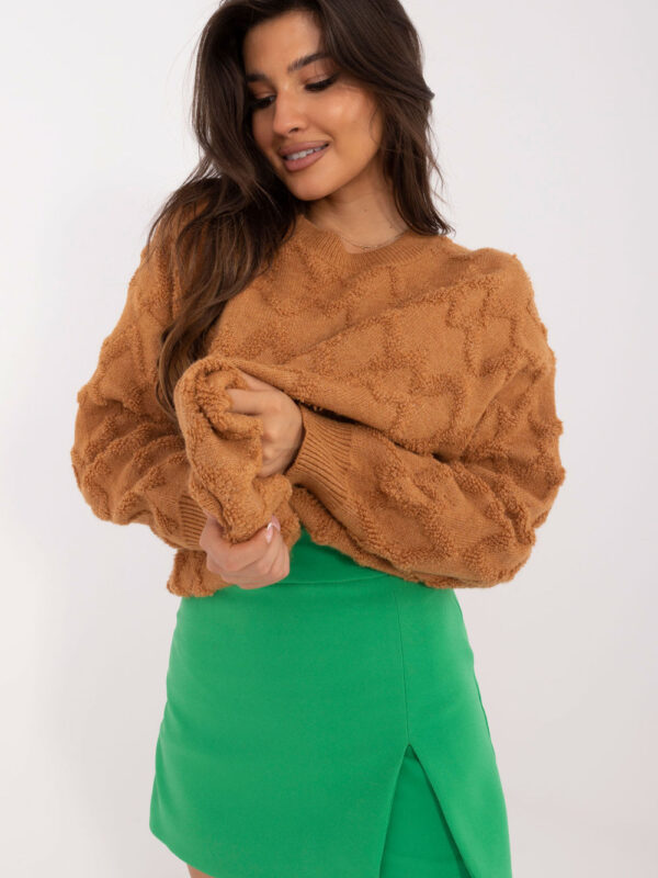 Sweter Damski Model AT-SW-2361.61 Light Brown - AT