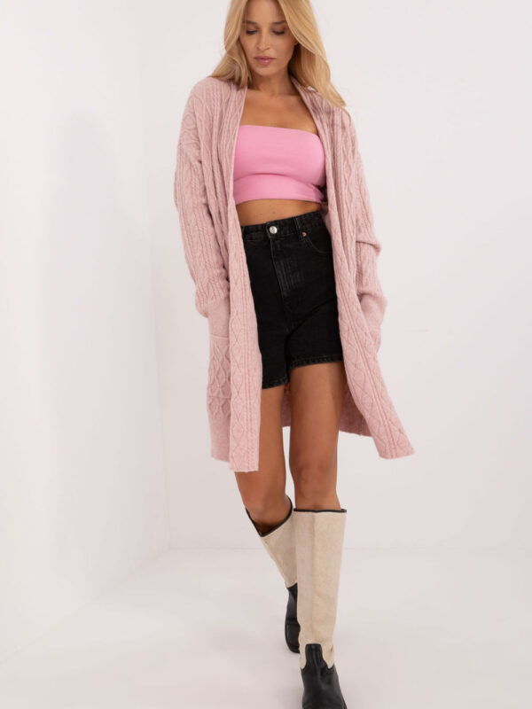 Sweter Kardigan Model AT-SW-2366.61 Light Pink - AT