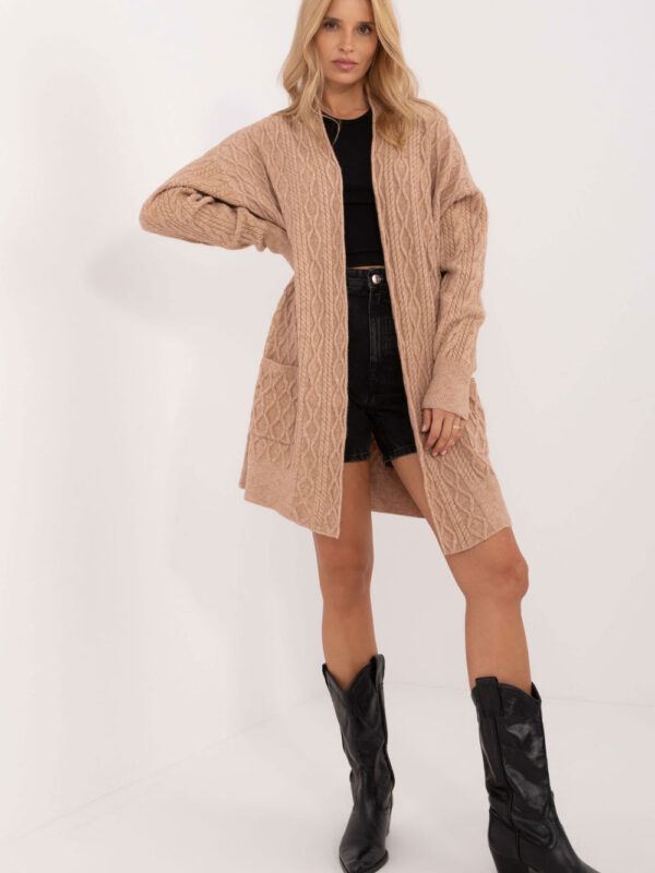 Sweter Kardigan Model AT-SW-2366.61 Camel - AT