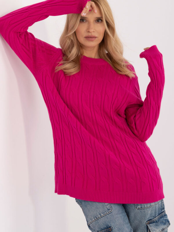 Sweter Damski Model AT-SW-2343.88 Fuksja - AT