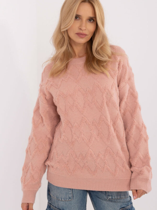 Sweter Damski Model AT-SW-2361.61 Light Pink - AT