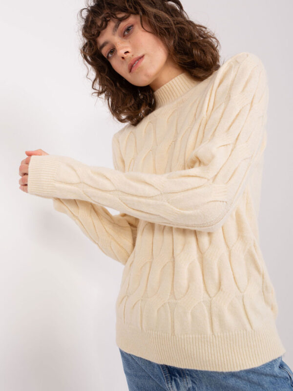 Sweter Damski Model AT-SW-2235.00P Light Beige - AT