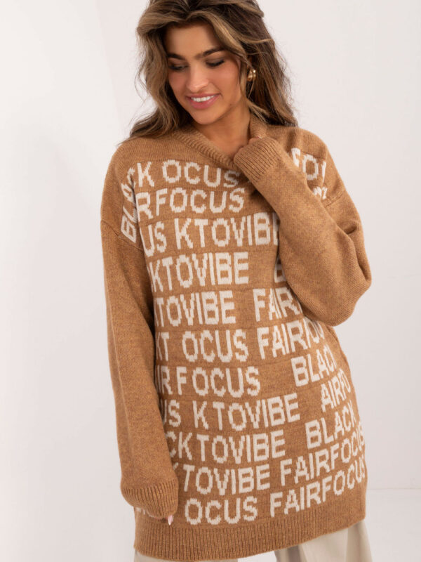 Sweter Damski Model BA-SW-0546.07 Camel - Badu