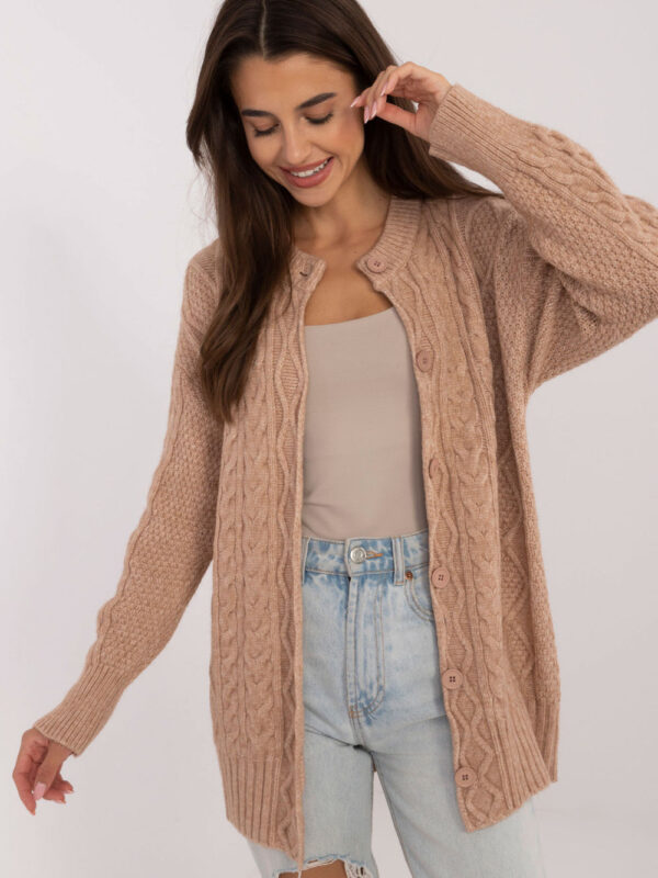 Sweter Damski Model AT-SW-23525.21 Camel - AT