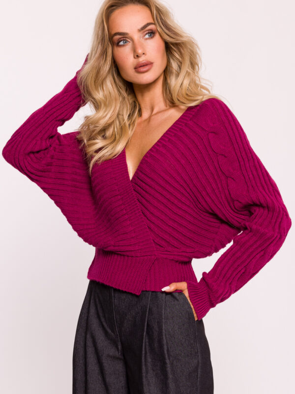 Sweter Damski Model MOE809 Pink - Moe