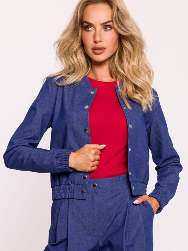 Kurtka Damska Model MOE800 Blue - Moe