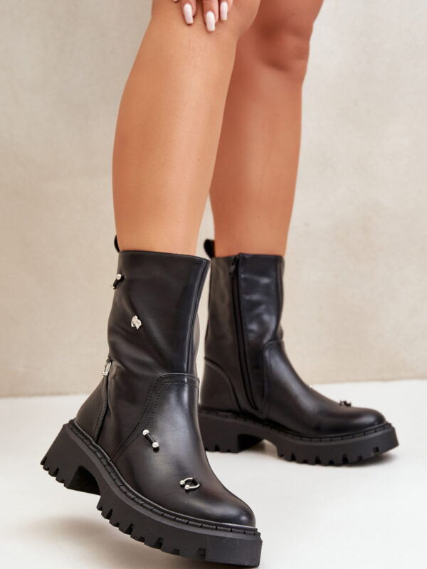 Botki Model Reritha QH7817 Black - Step in style