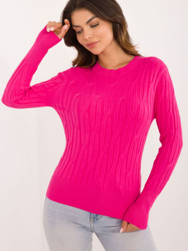 Sweter Damski Model AT-SW-2338-2.00 Fuksja - AT