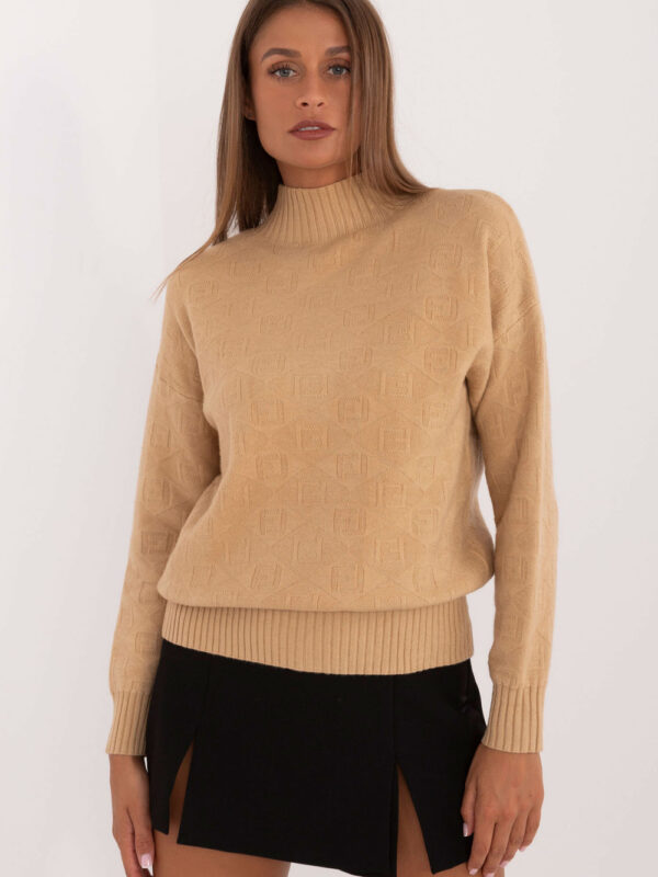 Sweter Damski Model AT-SW-2339.54 Light Camel - AT