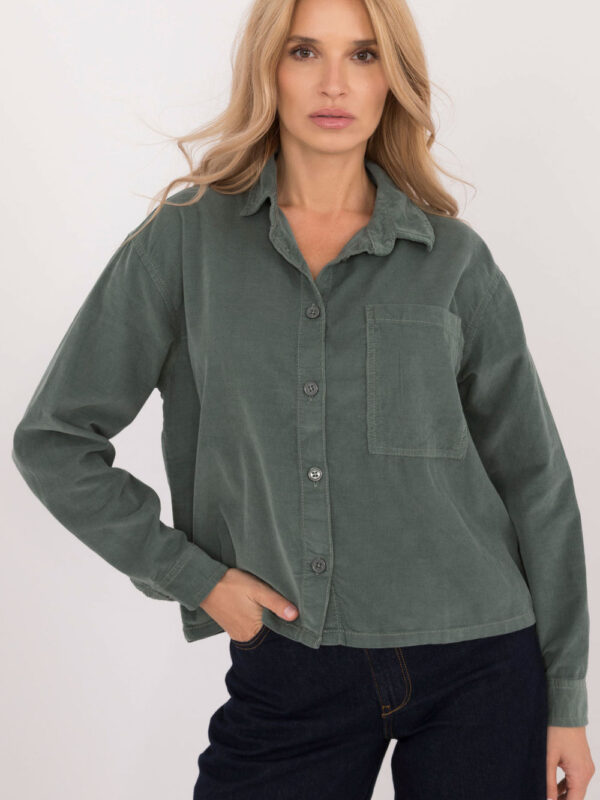 Koszula Damska Model D70046M11184A1 Dark Green - Sublevel