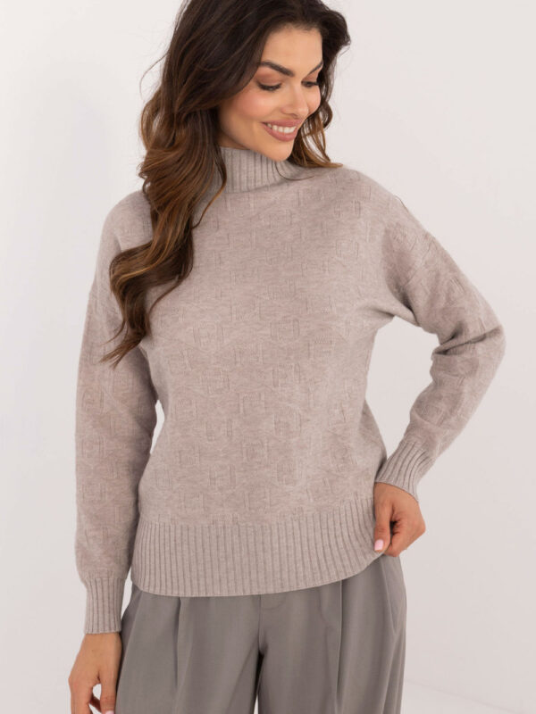 Sweter Damski Model AT-SW-2339.54 Beige - AT