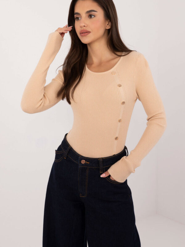 Sweter Damski Model AT-SW-2332-2.62 Beige - AT