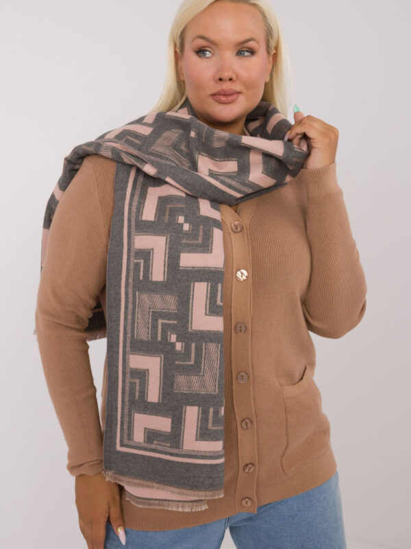 Szalik Model AT-SZ-23158.32 Grey/Pink - AT