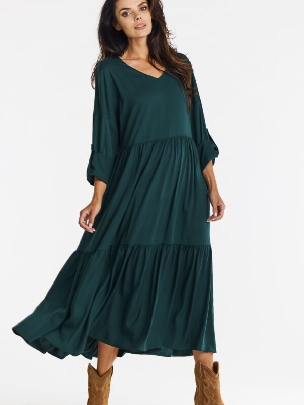 Sukienka Model A669 Bottle Green - awama