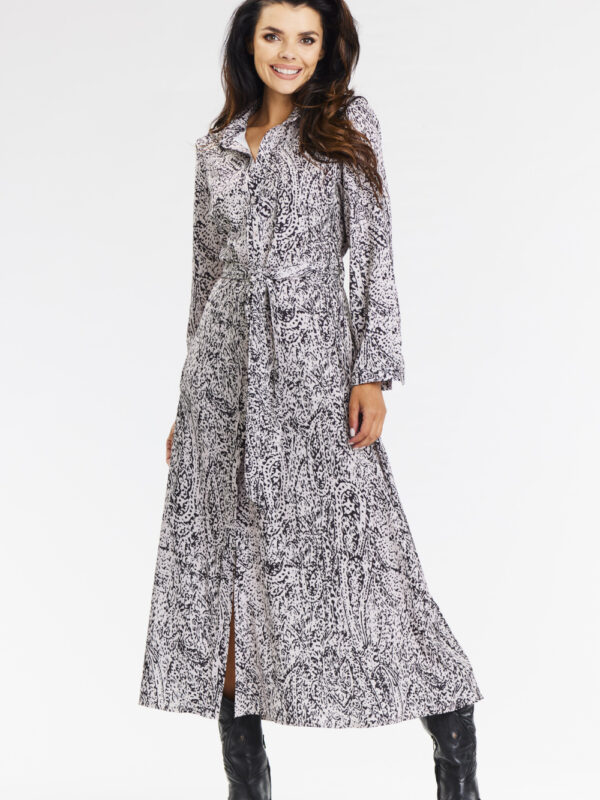 Sukienka Model A665 Black/White Pattern - awama