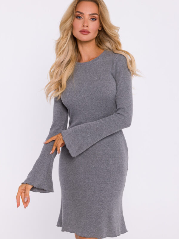 Sukienka Model MOE821 Grey Melange - Moe