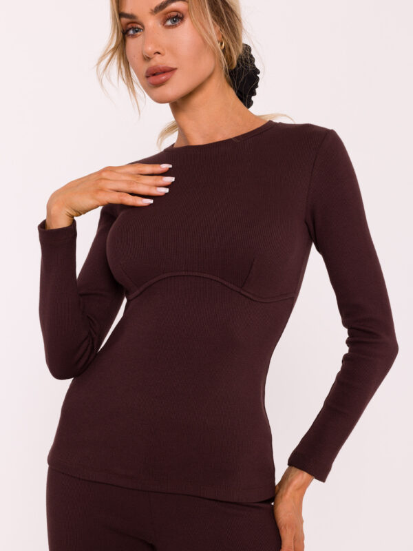 Bluzka Model MOE817 Brown - Moe