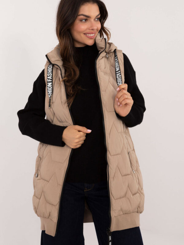 Kamizelka Model SK-KZ-HH-079.09 Beige - Factory Price